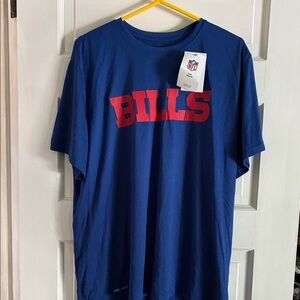 NFL Blue and Red Bills Short Sleeve Tee